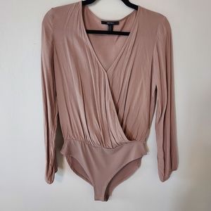 Forever 21, beige bodysuit, size M